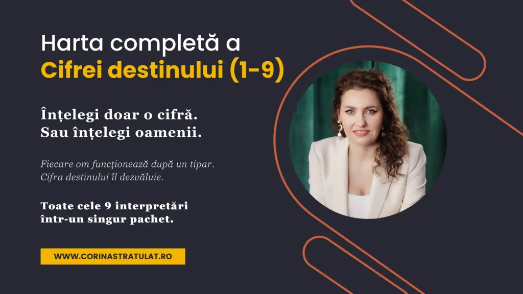Harta completă a cifrei destinului (1–9)